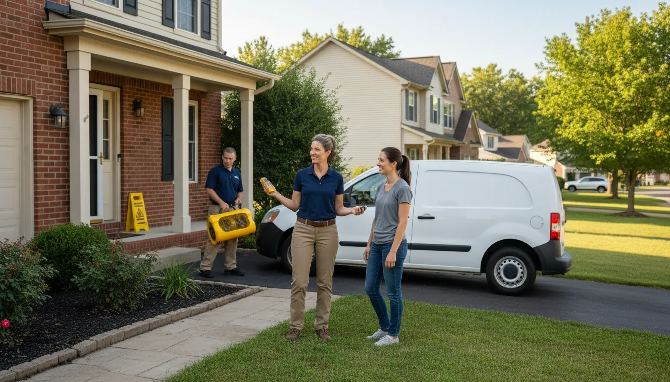 Residential water damage restoration in Meredith, CO